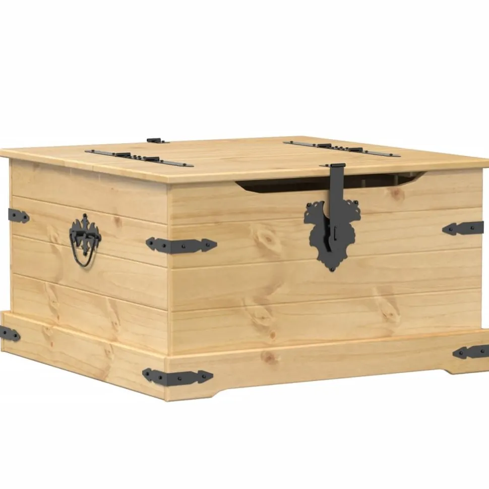Säilytyslaatikko Corona 78x78x45 cm täysi mänty (02771)