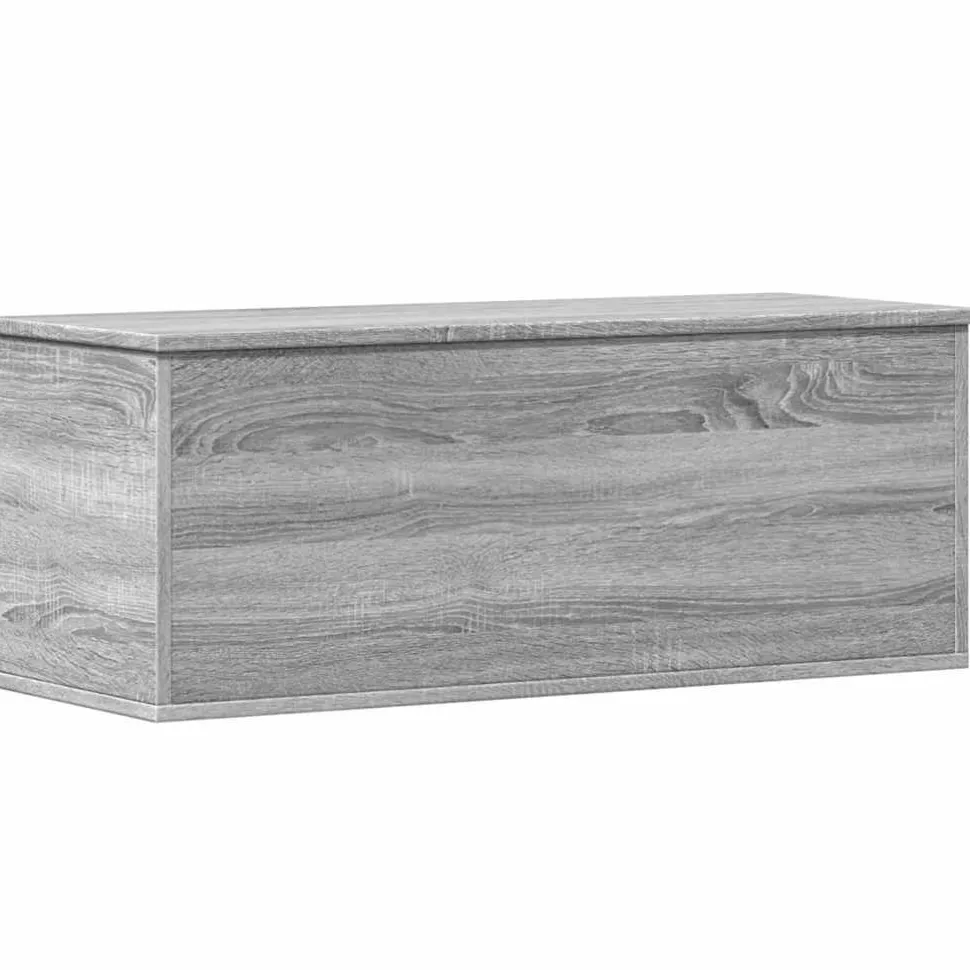 Säilytyslaatikko harmaa Sonoma 90x35x35 cm tekninen puu (40686)