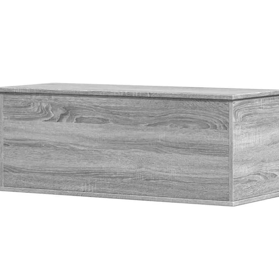 Säilytyslaatikko harmaa Sonoma 90x35x35 cm tekninen puu (40686)
