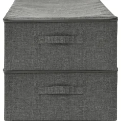Säilytyslaatikko kangas 70x40x18 cm kerma