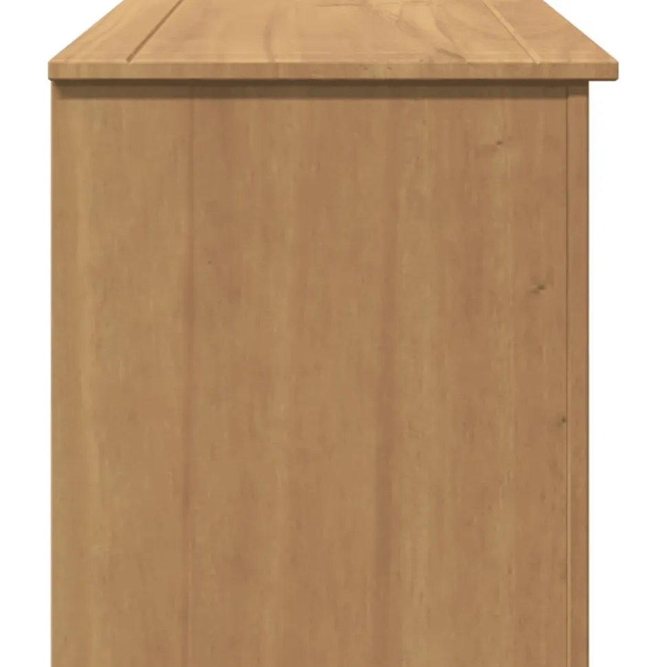 Säilytyslaatikko kannella Panama 79x42x46 cm täysi mänty (16387)