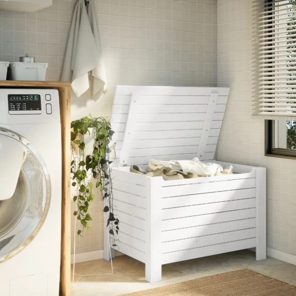 Säilytyslaatikko kannella RANA 60x49x54 cm täysi mänty (02327)