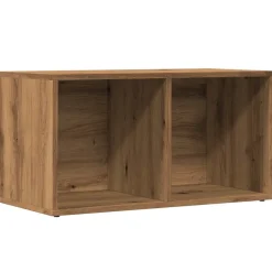 Säilytyslaatikko LP-levyille musta tammi 71x34x36 cm tekninen puu (62401)