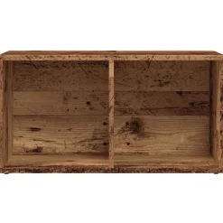 Säilytyslaatikko LP-levyille musta tammi 71x34x36 cm tekninen puu (62401)