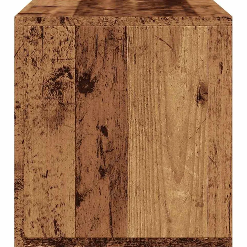 Säilytyslaatikko LP-levyille musta tammi 71x34x36 cm tekninen puu (62401)