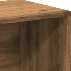 Säilytyslaatikko LP-levyille musta tammi 71x34x36 cm tekninen puu (62401)