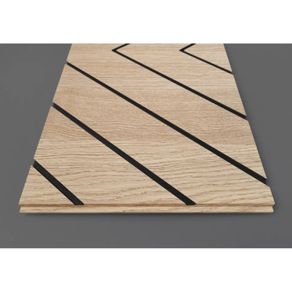 Sisustuslevy Maler Louvre Chevron, 12x616x616mm, mdf, ympäripontattu, eri värejä