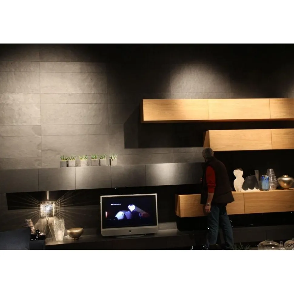 Sisustuslevy Slate Lite 610x1220 mm Musta sileä