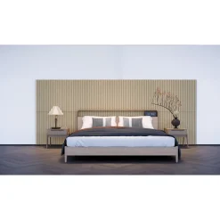 Sisustuslevy/akustiikkalevy Evella Slim Line Easy 60, 9x594x600mm, tammiviilu, tarrakiinnitteinen, 2kpl/pkt