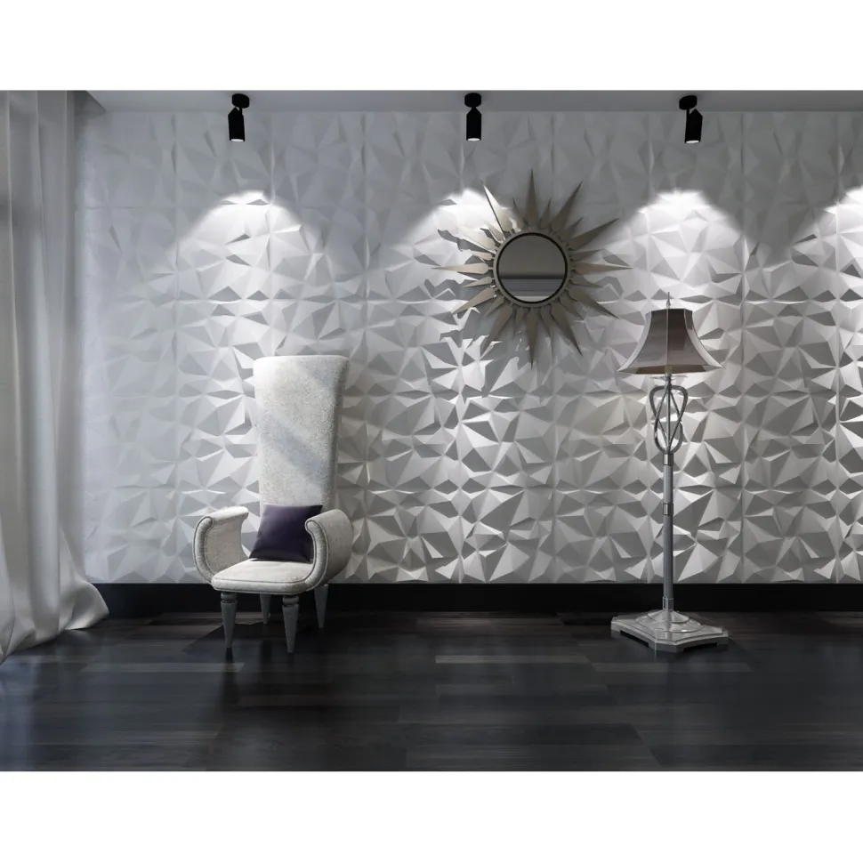 Sisustuslevy Mannerlaatta 3D Diamond 500x500 mm