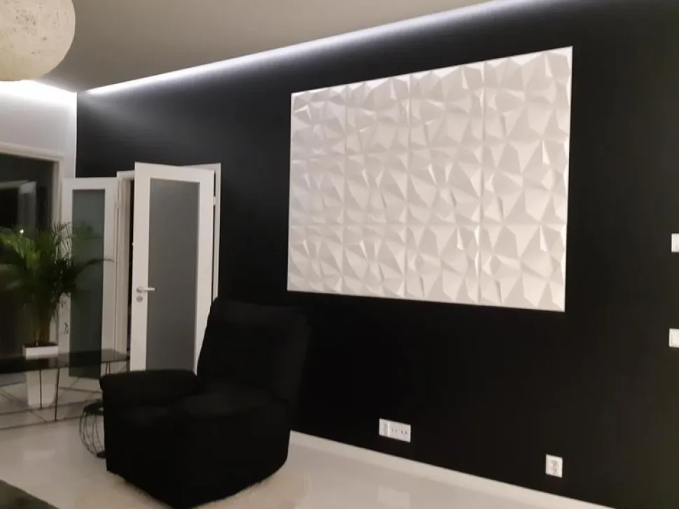Sisustuslevy Mannerlaatta 3D Diamond 500x500 mm