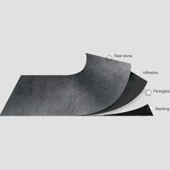 Sisustuslevy Slate Lite 1200x2400 mm Galaxy Black karhea