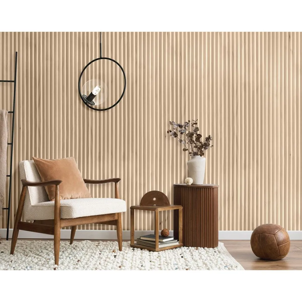 Sisustuspaneeli Aarni Laine STK, 12x90x3280, sormijatkettu erikoismänty, ympäripontattu, puuvalmis