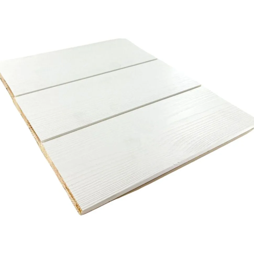 Sisustuspaneeli CENT STS3 15x120x2370 mm mänty harjattu valkoinen päätypontattu