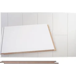 Sisustuspaneeli Maler Smart STP-0 8x195x2070mm MDF ympäripontattu valkoinen