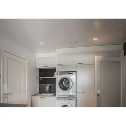 Sisustuspaneeli Maler SPA STP-5 10x120x2070mm kosteudenkestävä MDF ympäripontattu valkoinen