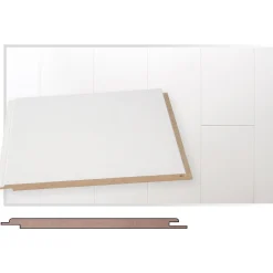 Sisustuspaneeli Maler STP-0, 8x185x2070mm, mdf, ympäripontattu, harmaanvalkoinen