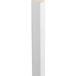 Sisustuspaneelin päätelista Lundbergs Solliden 19x25x824mm MDF valkoinen 2kpl/pkt