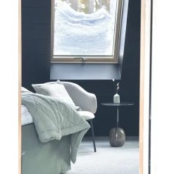 Sisustuspaneeli Siparila Aava 15x220x2050 mm mänty liimapuu lakattu kuultava musta Kaamos