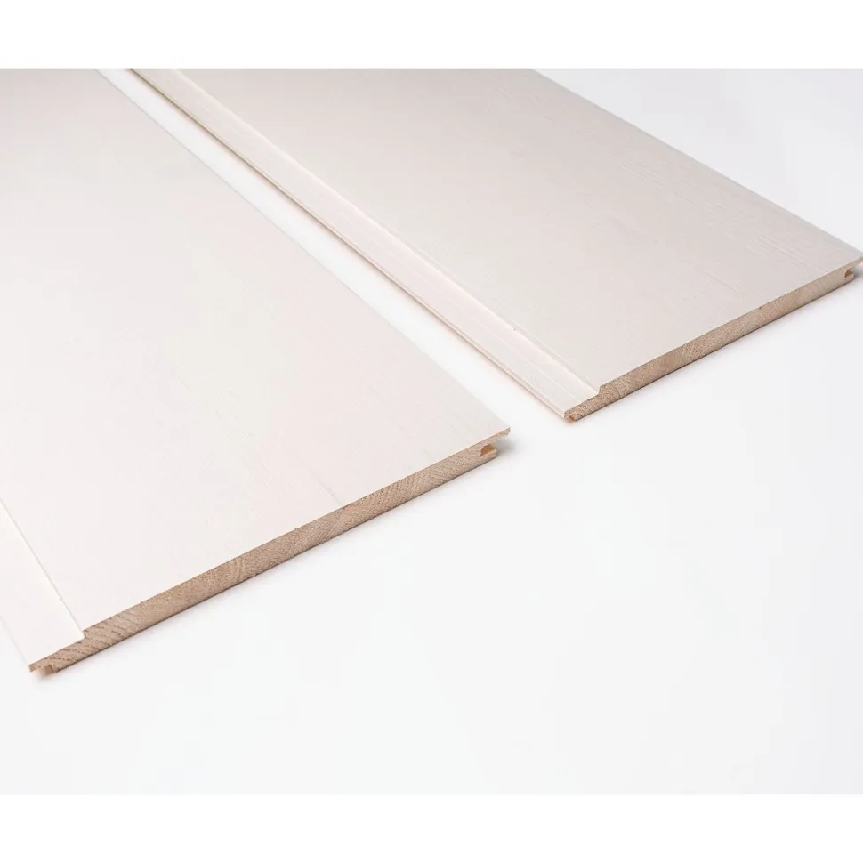 Sisustuspaneeli Siparila Aava 15x220x2050 mm mänty liimapuu lakattu kuultava valkoinen Hanki