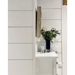 Sisustuspaneeli Siparila Aava 15x220x2050 mm mänty liimapuu lakattu kuultava valkoinen Hanki