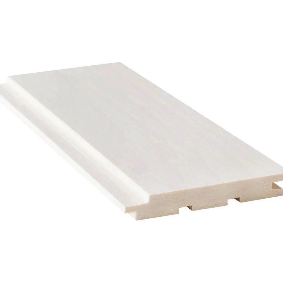 Sisustus-/saunapaneeli Siparila Kuulas Höyry, 15x120x3000 mm haapa STS kuultava valkoinen