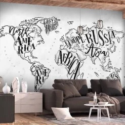 Sisustustarra Artgeist Retro Continents II eri kokoja