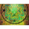 Sisustustarra Artgeist Mandala: Emerald Fantasy 70x98cm