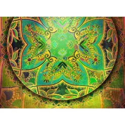 Sisustustarra Artgeist Mandala: Emerald Fantasy 70x98cm