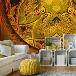 Sisustustarra Artgeist Mandala: Golden Poem 70x98cm