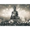 Sisustustarra Artgeist Silver Buddha 70x98cm