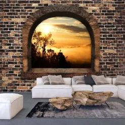 Sisustustarra Artgeist Stony Window: Morning Mist 70x98cm