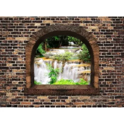 Sisustustarra Artgeist Stony Window: Waterfalls 70x98cm