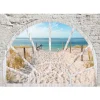 Sisustustarra Artgeist Window View - Beach 70x98cm