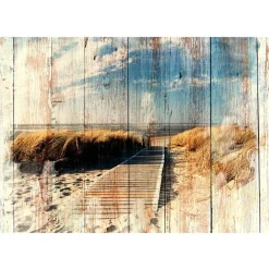 Sisustustarra Artgeist Wooden Beach 70x98cm