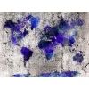 Sisustustarra Artgeist World Map: Ink Blots 70x98cm
