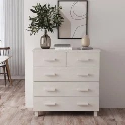 Sivupyötä 1 Hamar 79x40x80 cm mänty valkoinen