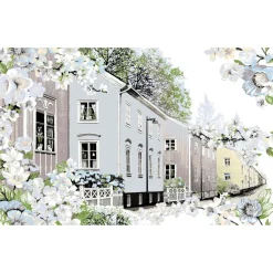 Sivuverho Vallila Kotikulmat 140x250 cm sininen