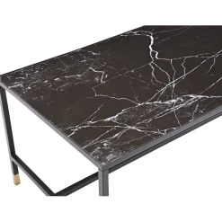 Sohvapöytä Venture Home Dipp, 130x60cm, musta/messinki