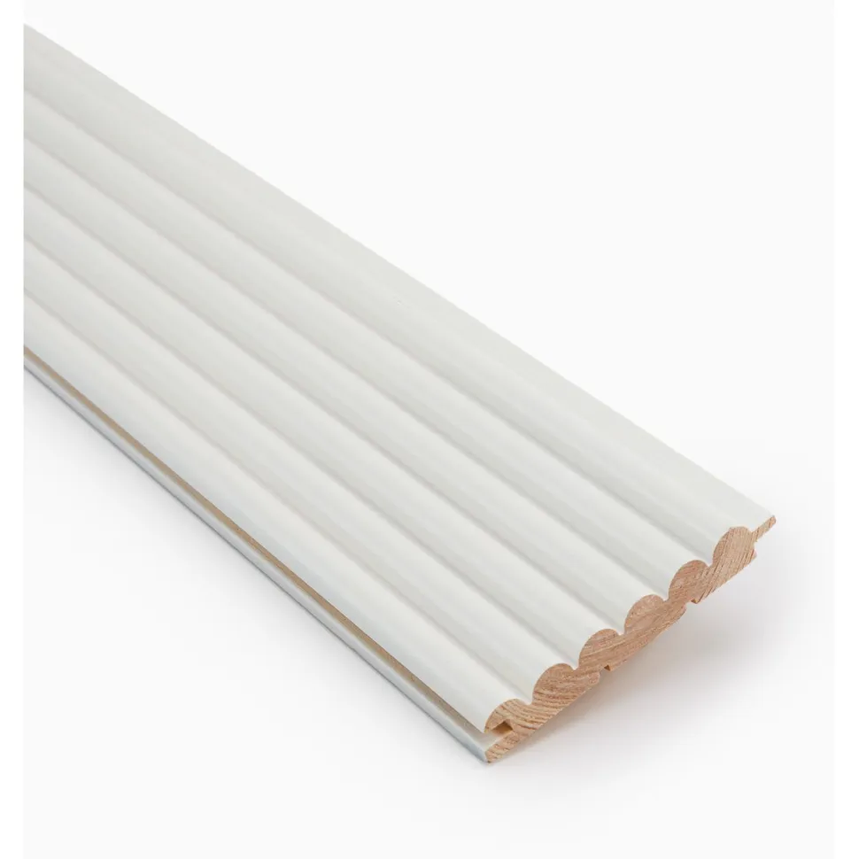 Sormipaneeli Jokiwood 15x95x2370mm, mänty, valkoinen, päätypontattu