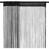 String-verhot 2 kpl 100x250 cm musta