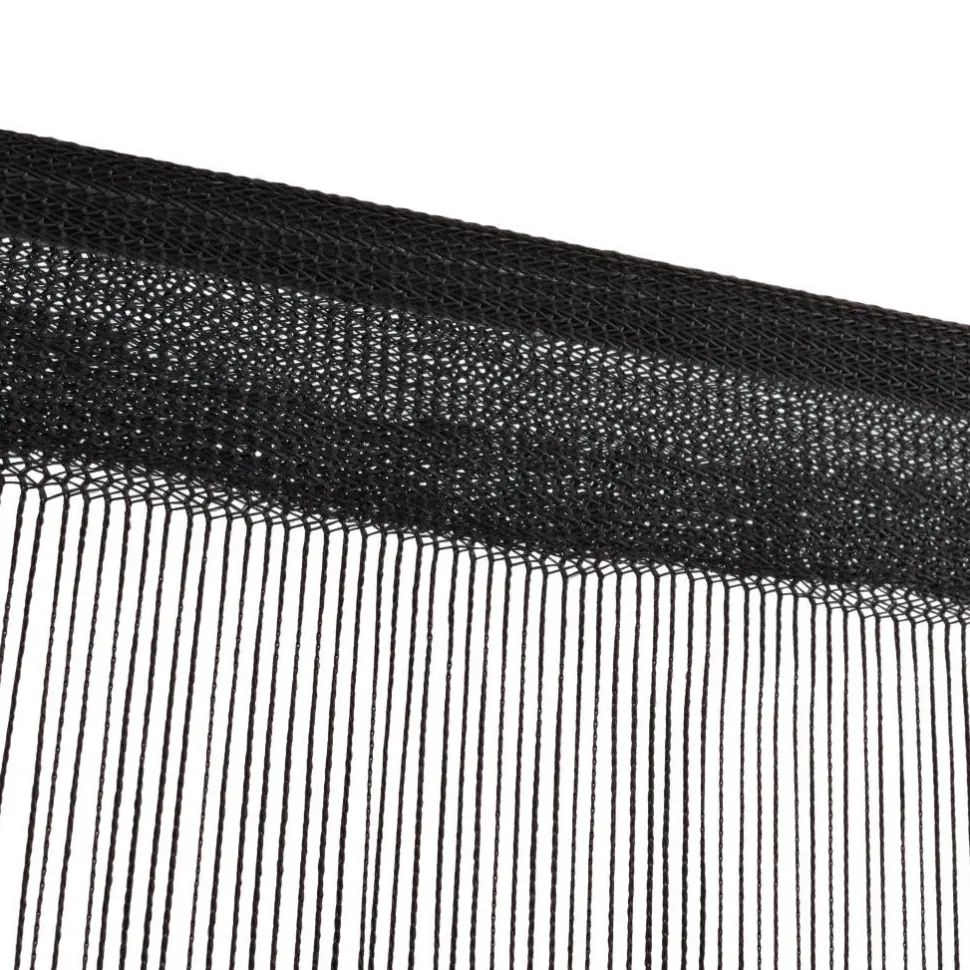String-verhot 2 kpl 100x250 cm musta