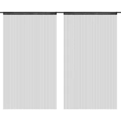 String-verhot 2 kpl 140x250 cm musta