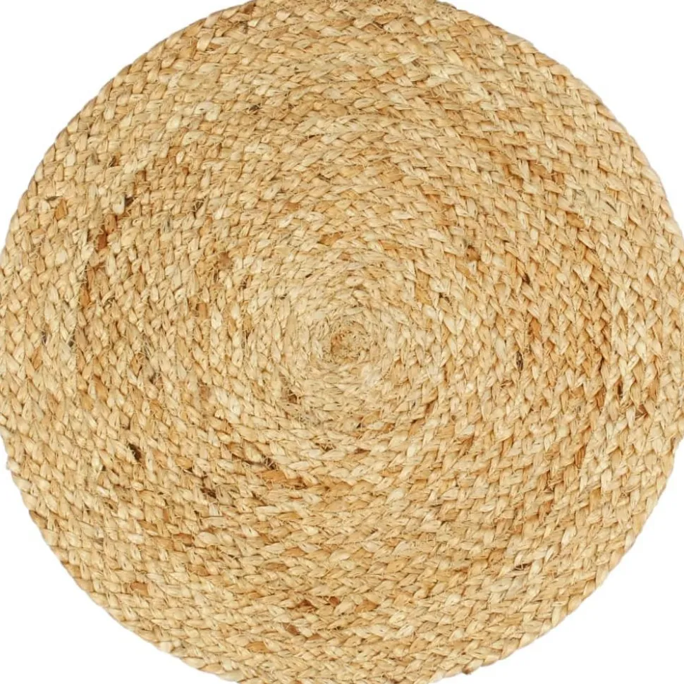 Tabletit 4 kpl luonnollinen 38 cm pyöreä juutti