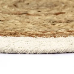 Tabletit 4 kpl luonnollinen 38 cm pyöreä juutti ja puuvilla