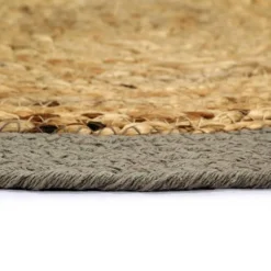 Tabletit 4 kpl luonnollinen/harmaa 38 cm juutti ja puuvilla