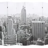 Taitettava tilanjakaja 228x170 cm new york mustavalkoinen