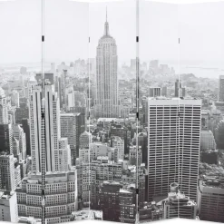 Taitettava tilanjakaja 200x170 cm new yorkin päivämaisema