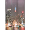 Taitettava tilanjakaja 120x170 cm new yorkin yömaisema