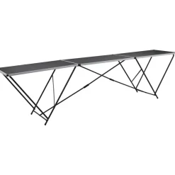 Taittuva tapetointipöytä mdf ja alumiini 300x60x78 cm
